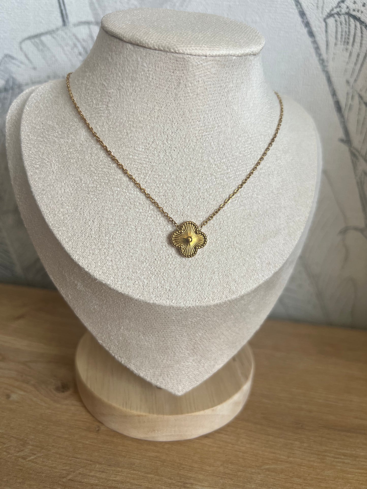 Collier Trèfle – Acier Inoxydable