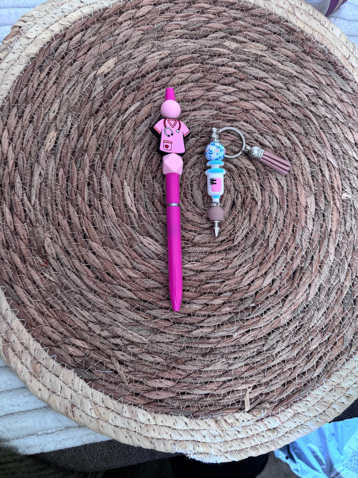 Ensemble porte clé et stylo