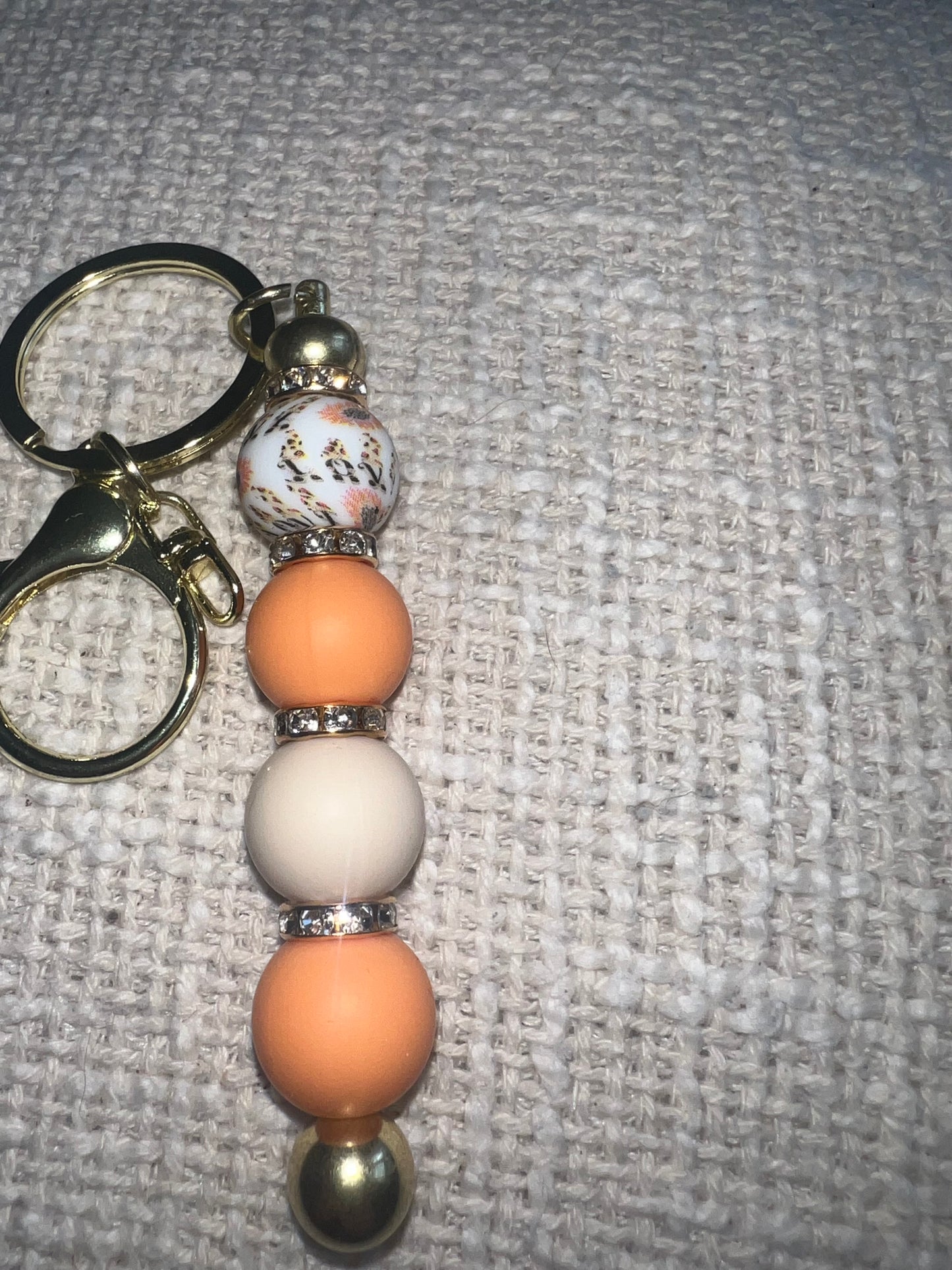 Porte clé perle silicone