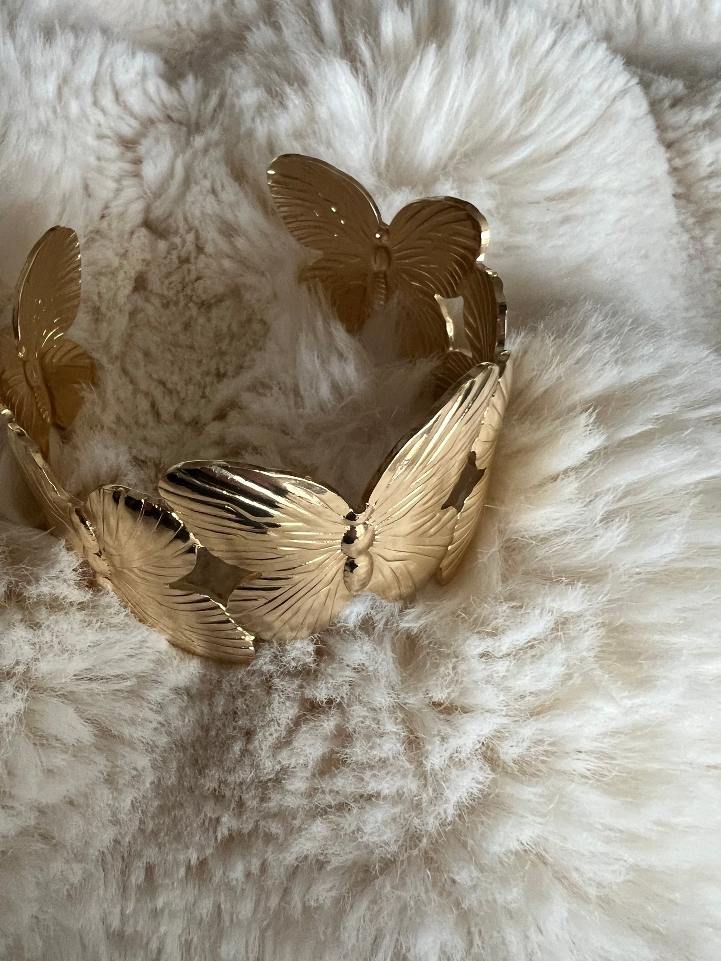 Bracelet Manchette Papillon – Acier Inoxydable Raffiné