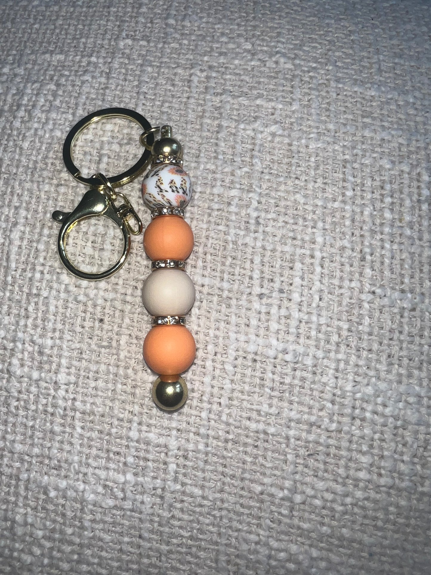 Porte clé perle silicone