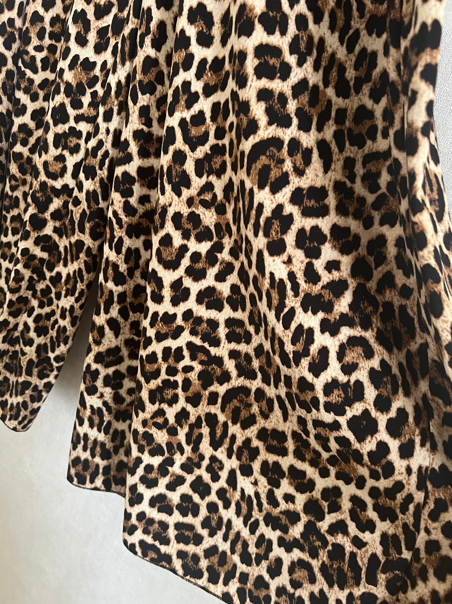 Pantalon palazzo imprimé léopard – taille unique