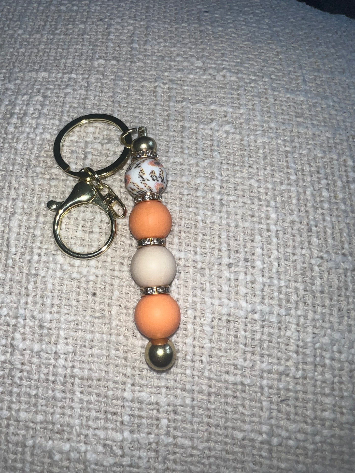 Porte clé perle silicone