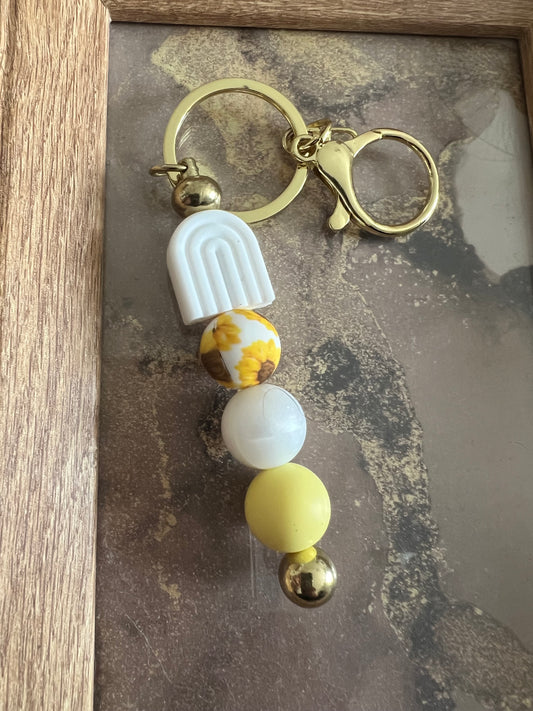Porte clé perle silicone