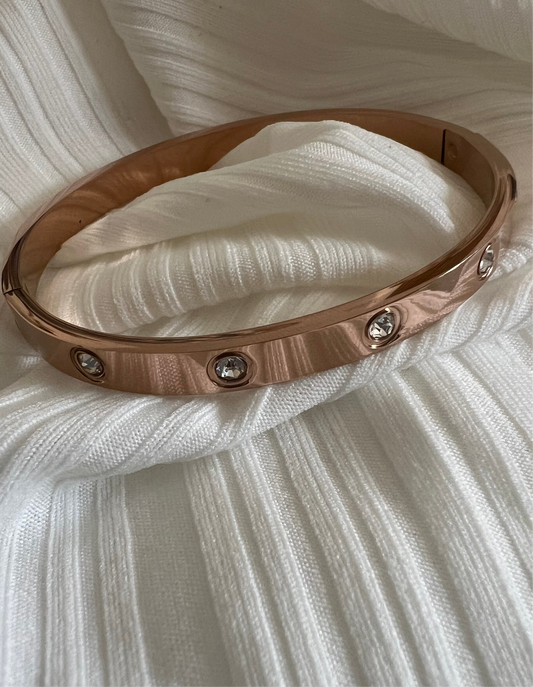 Bracelet rose en Acier Inoxydable – Élégance Durable