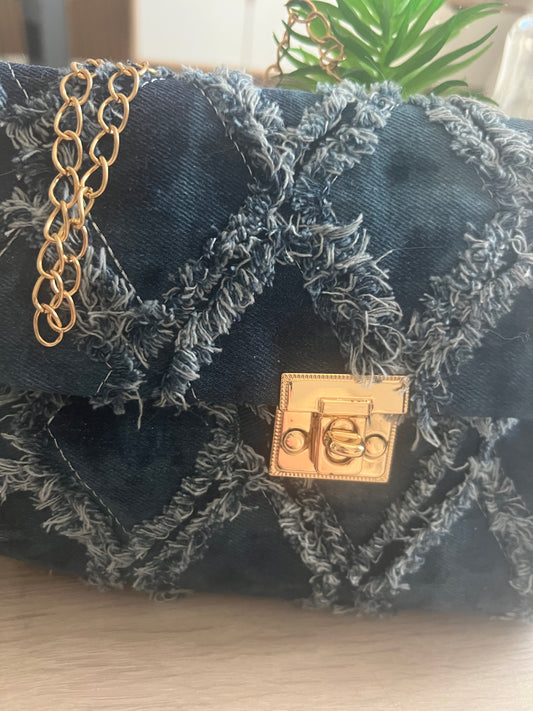 Sac Bandoulière Bleu Jean Délavé – L’Essentiel au Quotidien